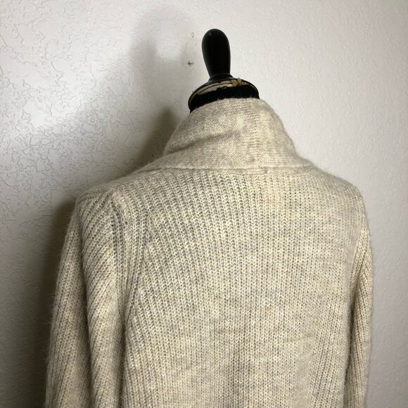 Rachel Parcell cream tan fuzzy soft open front shawl collar cardigan size XXS - Picture 9 of 12